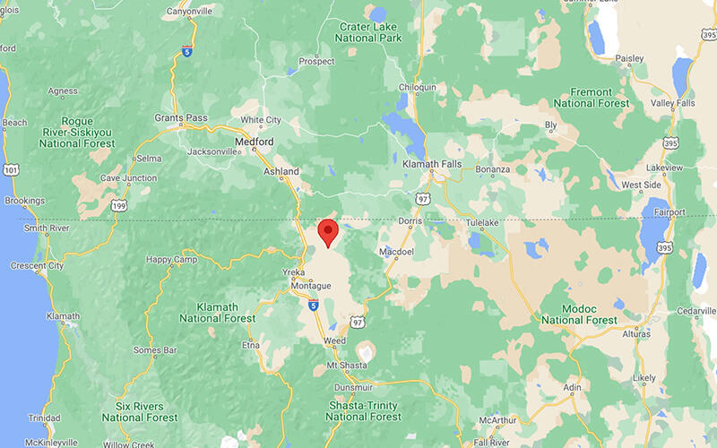 Siskiyou County Near A Seasonal Stream 1 Acre Property in the Klamath