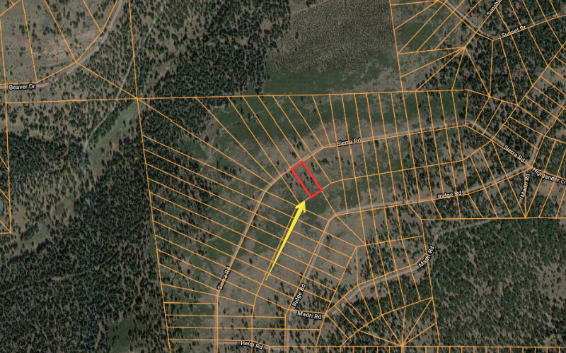Forest View Property in California Pines 0.96 Acres in Modoc County