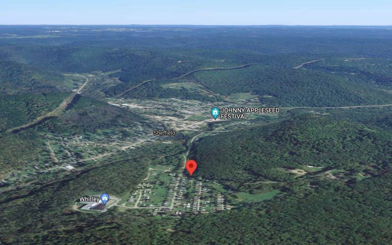 Hillside Property with Utilities Available 0.23 Acres in Sheffield