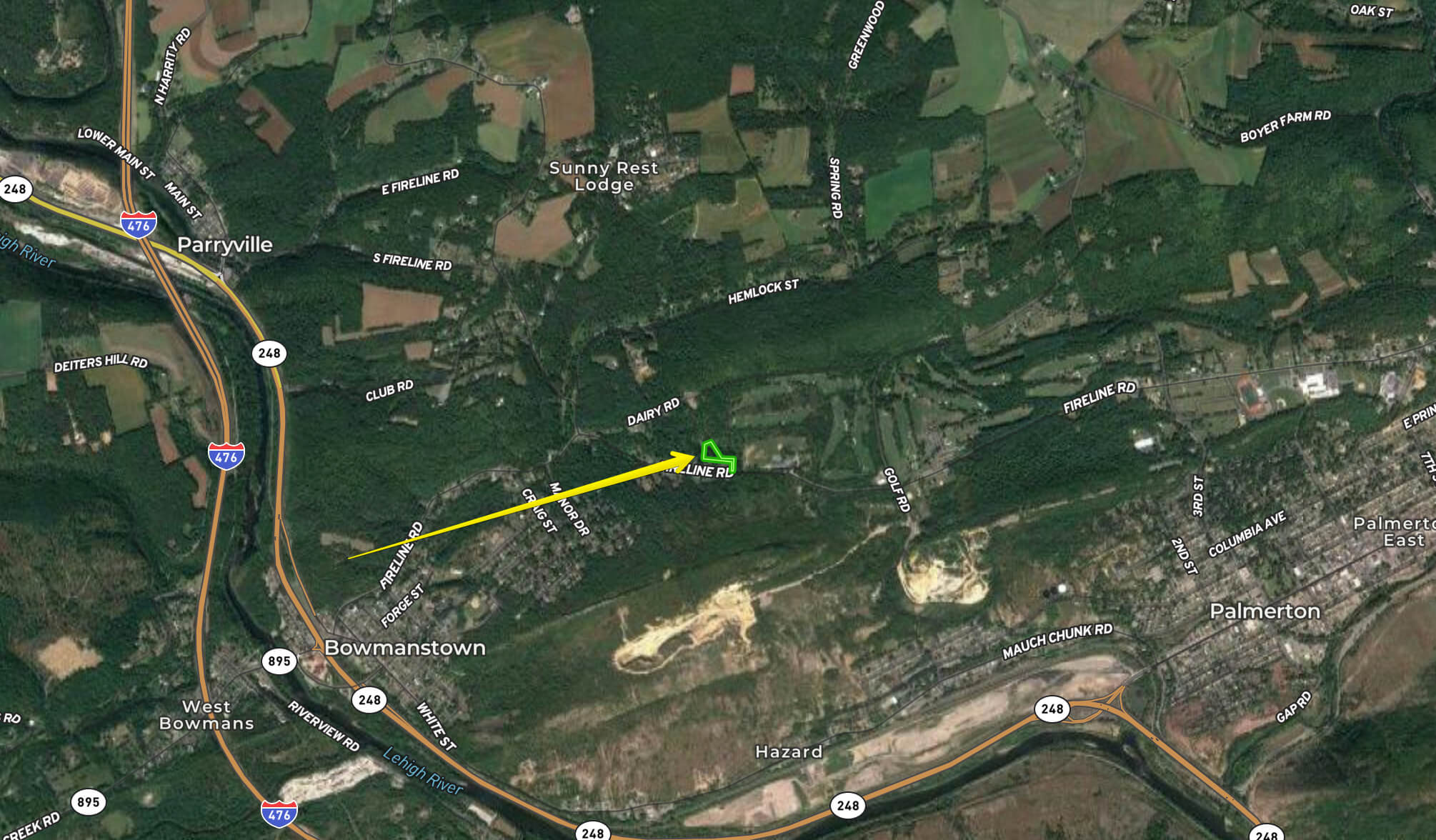 Residential Property with Electric Available 1.68 Acres in Palmerton