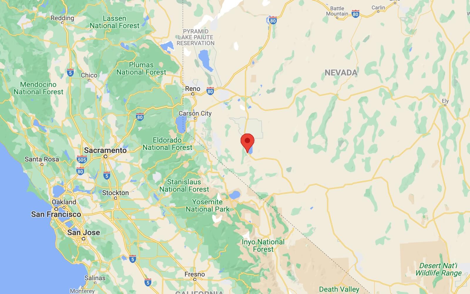 Mobile Home Ready on Walker Lake 0.26 Acres on Walker Lake, Nevada Land Elevated