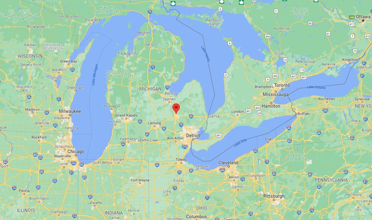 Treed Residential Parcel in Mount Morris 0.67 Acres in Genesee County, Michigan Land Elevated