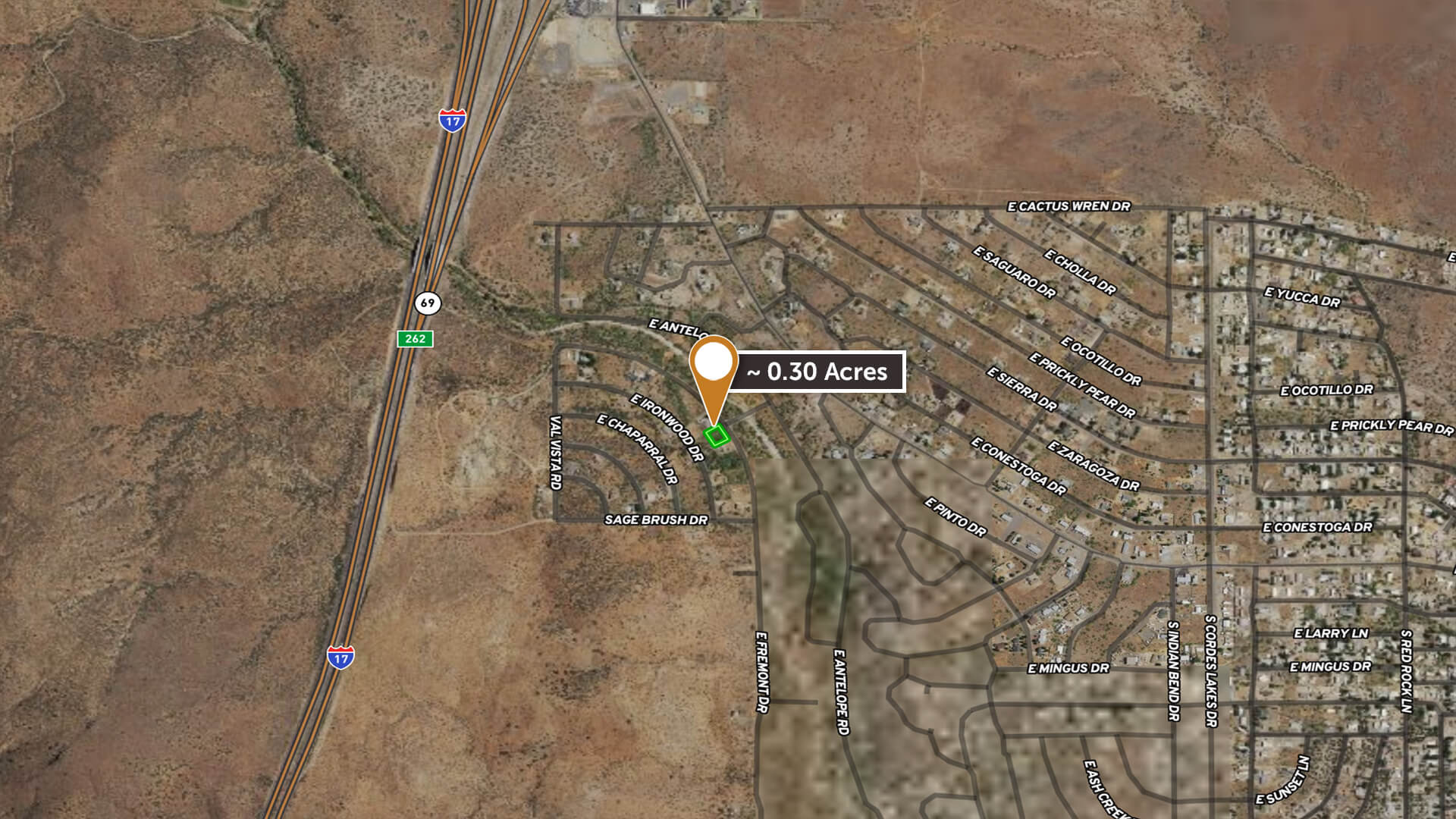 Fenced and Cleared Property in Cordes Lakes 0.3 Acres with Water