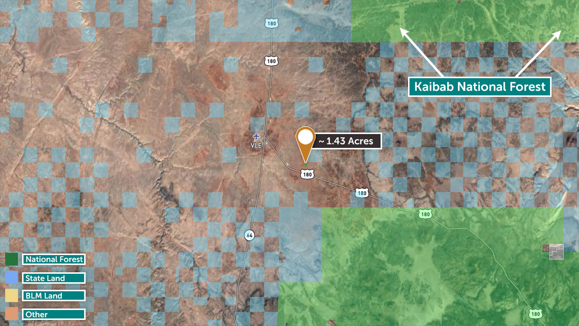 Beautiful Property Near the Grand Canyon 1.43 Acres in Williams, AZ