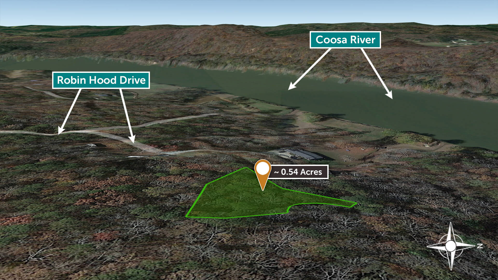 No Restrictions near the Coosa River .54 Acres in Talladega County