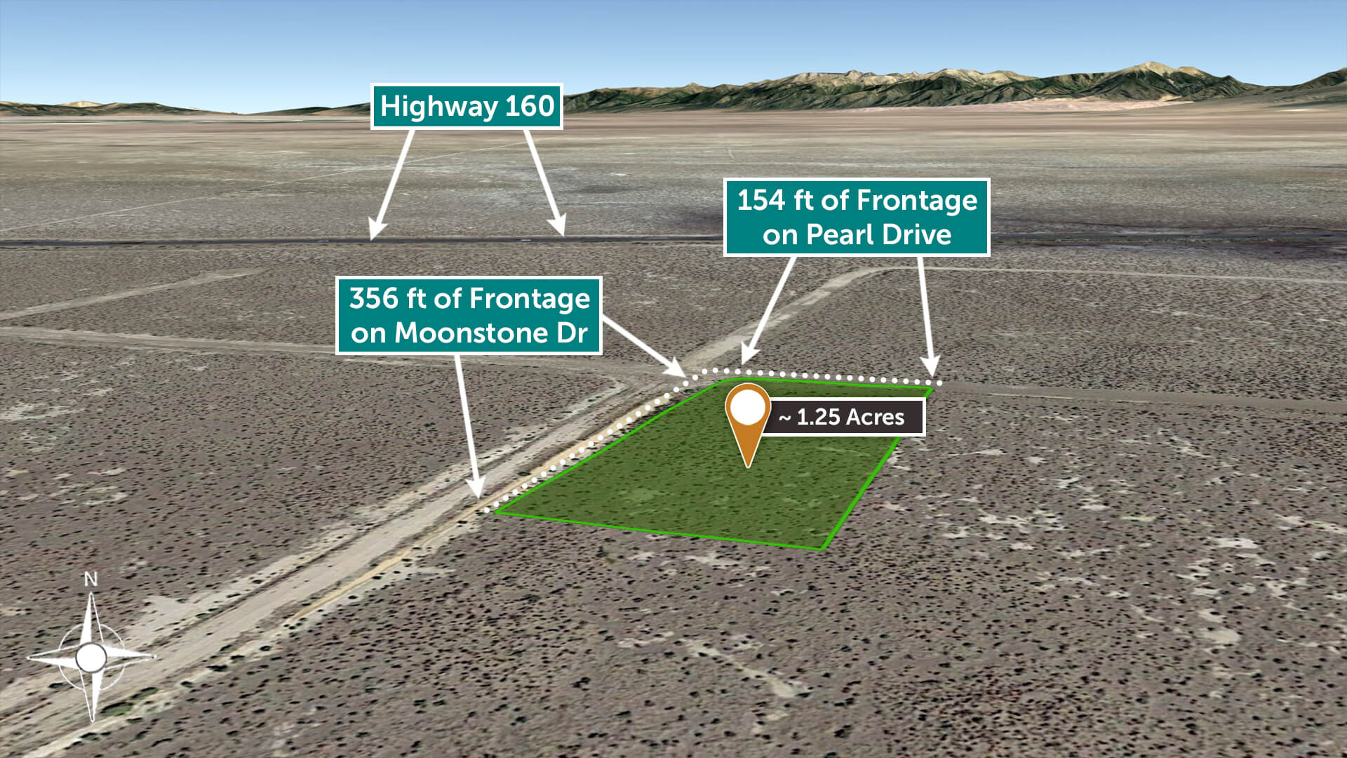 Corner Lot with Mountain Views in Southern Colorado 1.25 Acres in