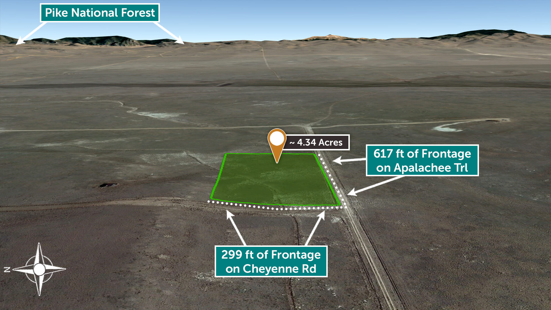 4.34 Acre Corner Lot with Views for Miles in Beautiful Park County