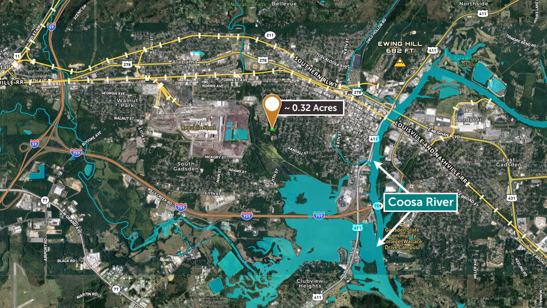 Large City Lot Offers All the Benefits of Country Living 0.32 Acres