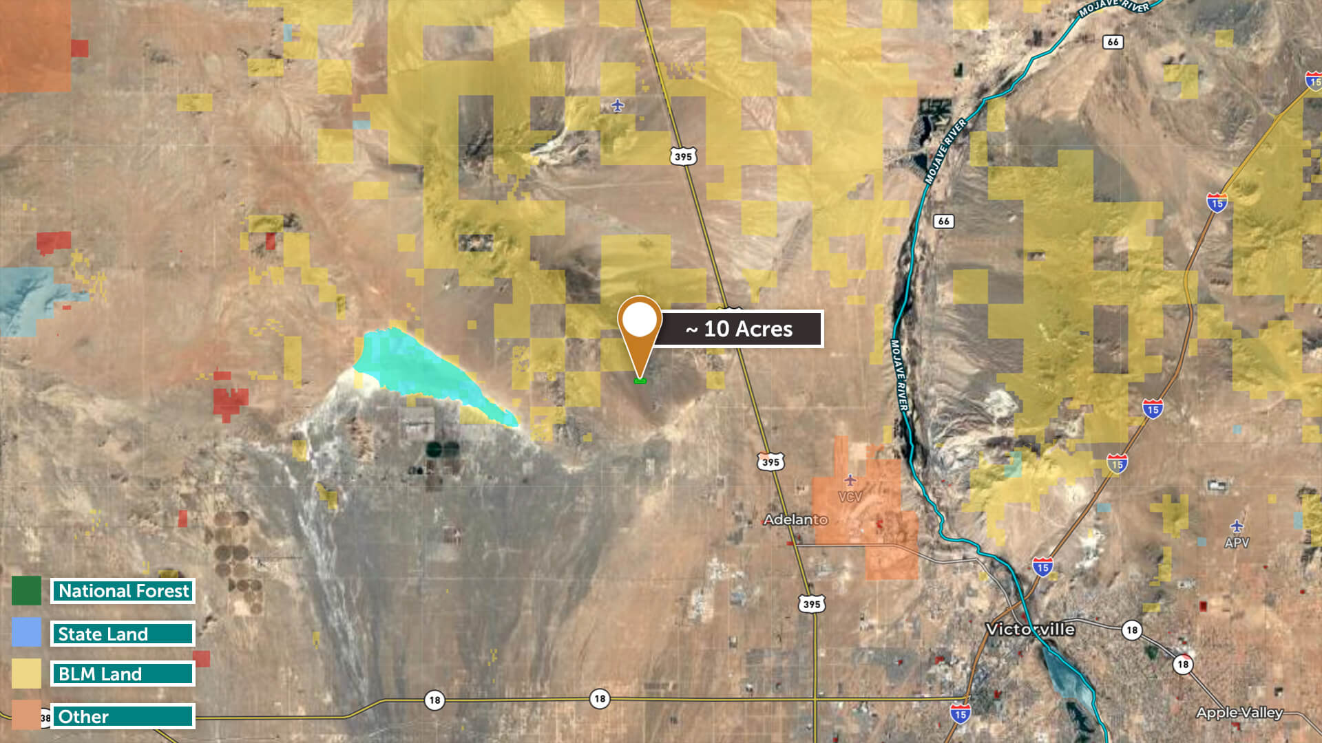 Calling All Speedfreaks 10 Acres Near El Mirage Basin Adelanto, California Land Elevated