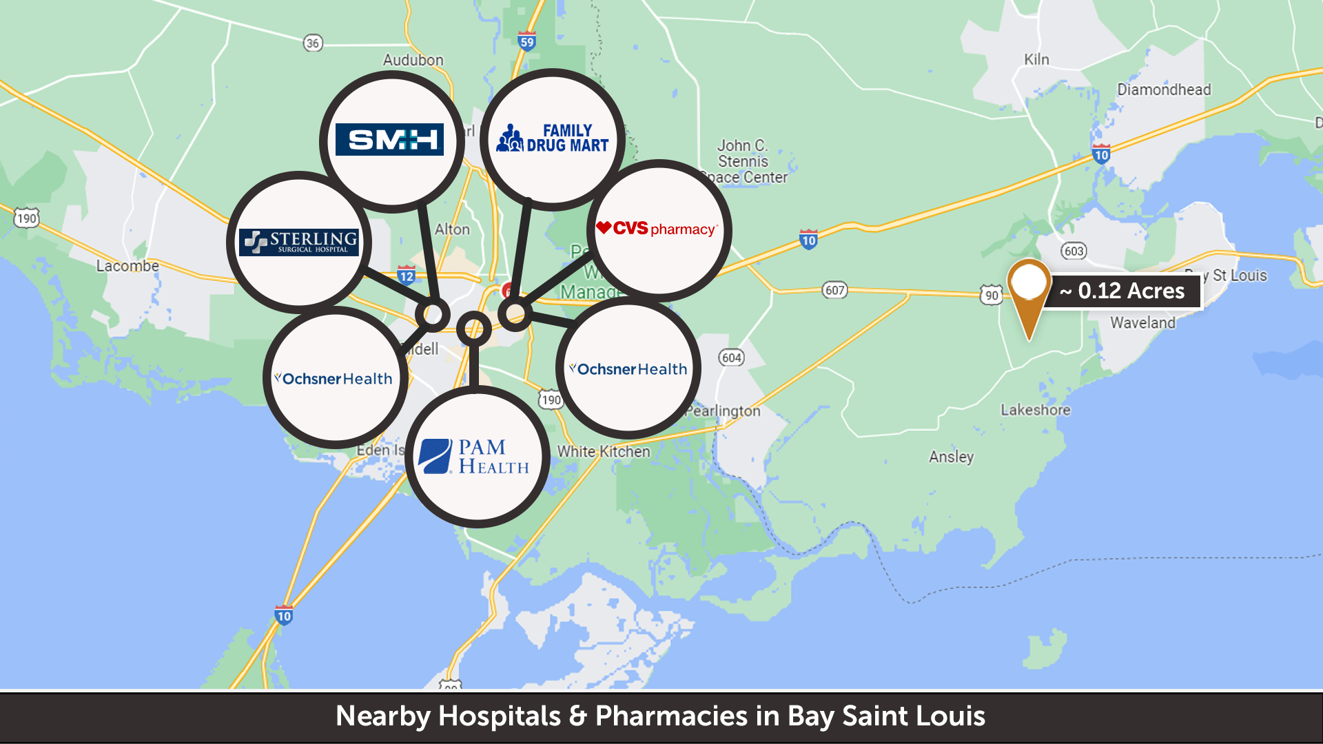 Bayside Park Lot with Public Water & Sewer Lines 0.12 Acres in