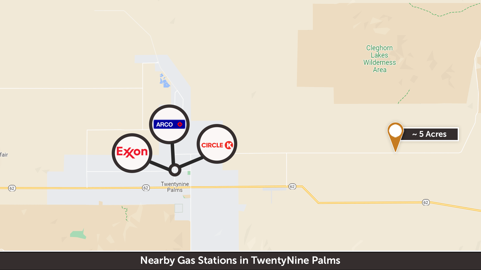 Flat and Buildable Desert Property with Power lines Available 5 Acres